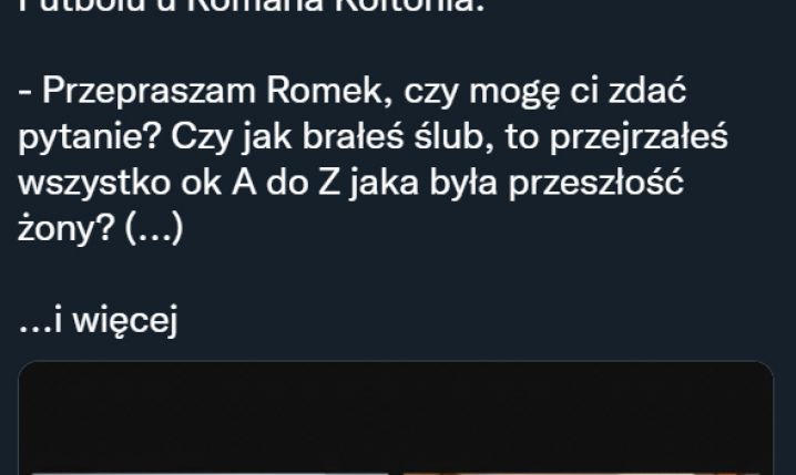 PYTANIE Zbigniewa Bońka do Romana Kołtonia... xD